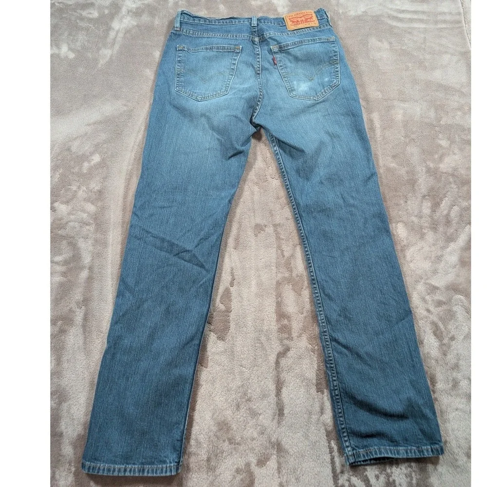 Levis 514 Straight Fit Mens Jeans Blue Denim W32 L32 Medium Wash 00514-0403